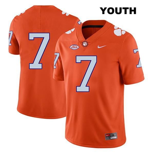 Youth Clemson Tigers #7 Justin Mascoll Stitched Orange Legend Authentic Nike No Name NCAA College Football Jersey FYK3446RN